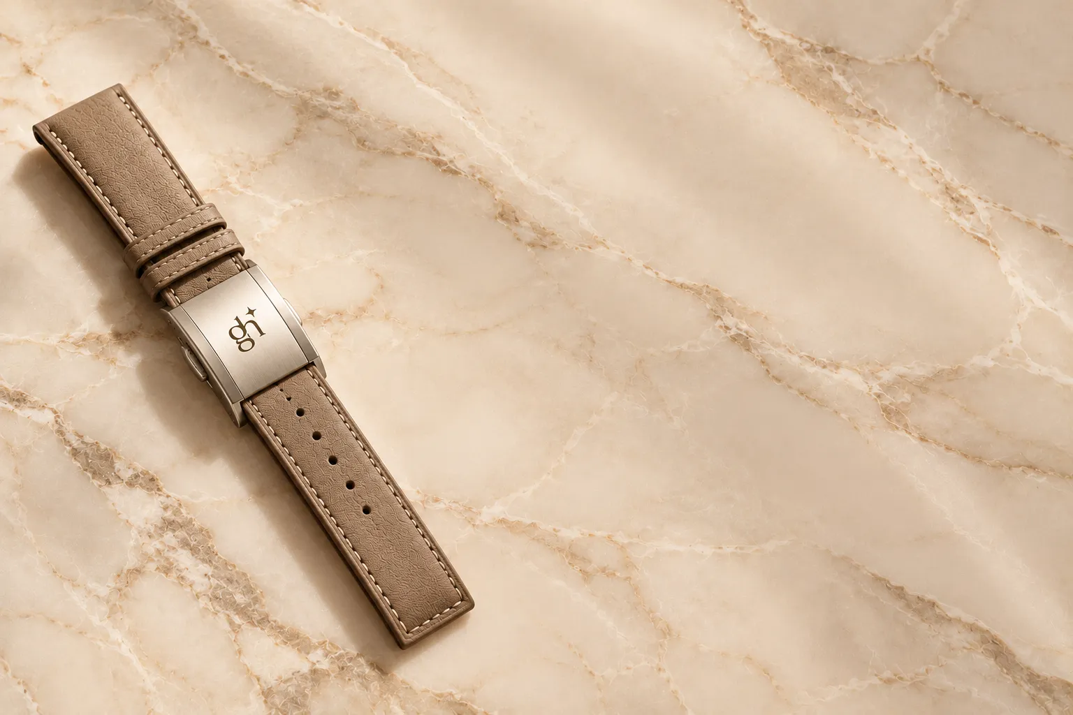 Good Hour strap on marble